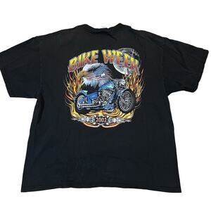 Vintage Faded Y2k J&P Cycles T Shirt 2002 Bike Week Motorcycle Eagle T Shirt XL